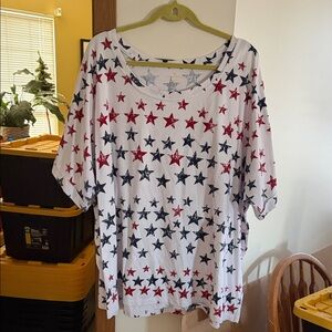 Star-Patterned Women's Top